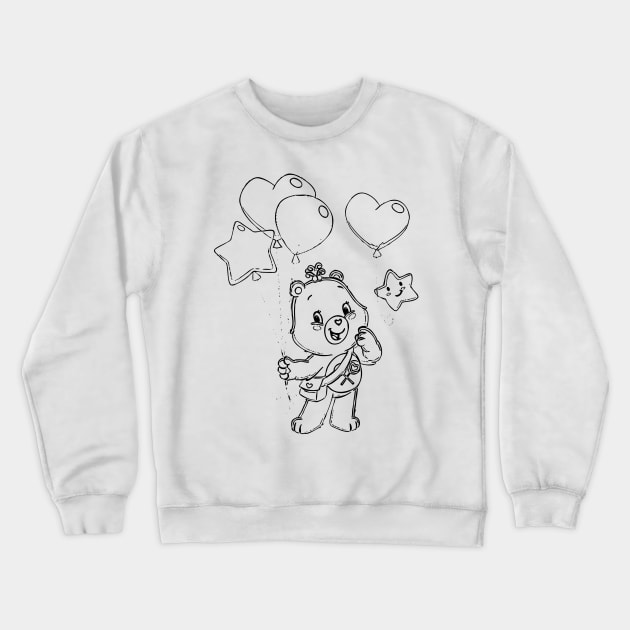 Care Bear balloon Crewneck Sweatshirt by SDWTSpodcast